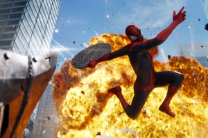 Andrew Garfield stars in Columbia Pictures' "The Amazing Spider-Man 2, also staring Emma Stone.