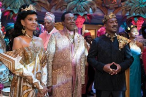 Shari Headley, Arsenio Hall and Eddie Murphy star in COMING 2 AMERICA .Photo: Annette Brown.© 2020 Paramount Pictures.