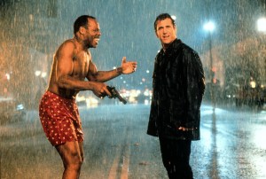 LETHAL WEAPON 4, Danny Glover, Mel Gibson, 1998. ©Warner Bros./courtesy Everett Collection (image upgraded 17.9" x 12.1")