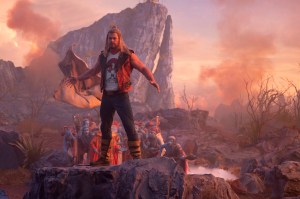Chris Hemsworth as Thor in Marvel Studios' THOR: LOVE AND THUNDER. Photo by Jasin Boland. ©Marvel Studios 2022. All Rights Reserved.