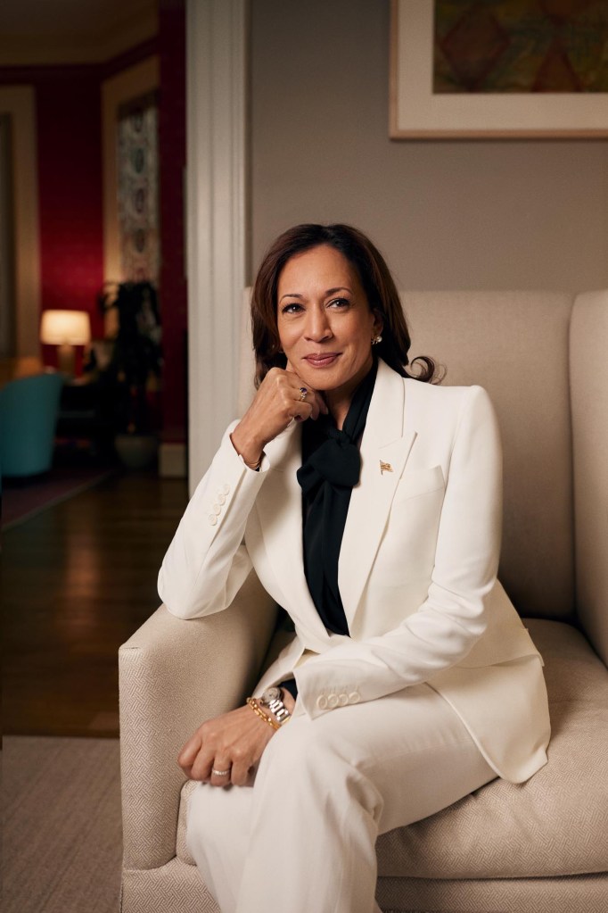 Vice President Kamala Harris photographed in her residence in Washington, D.C.